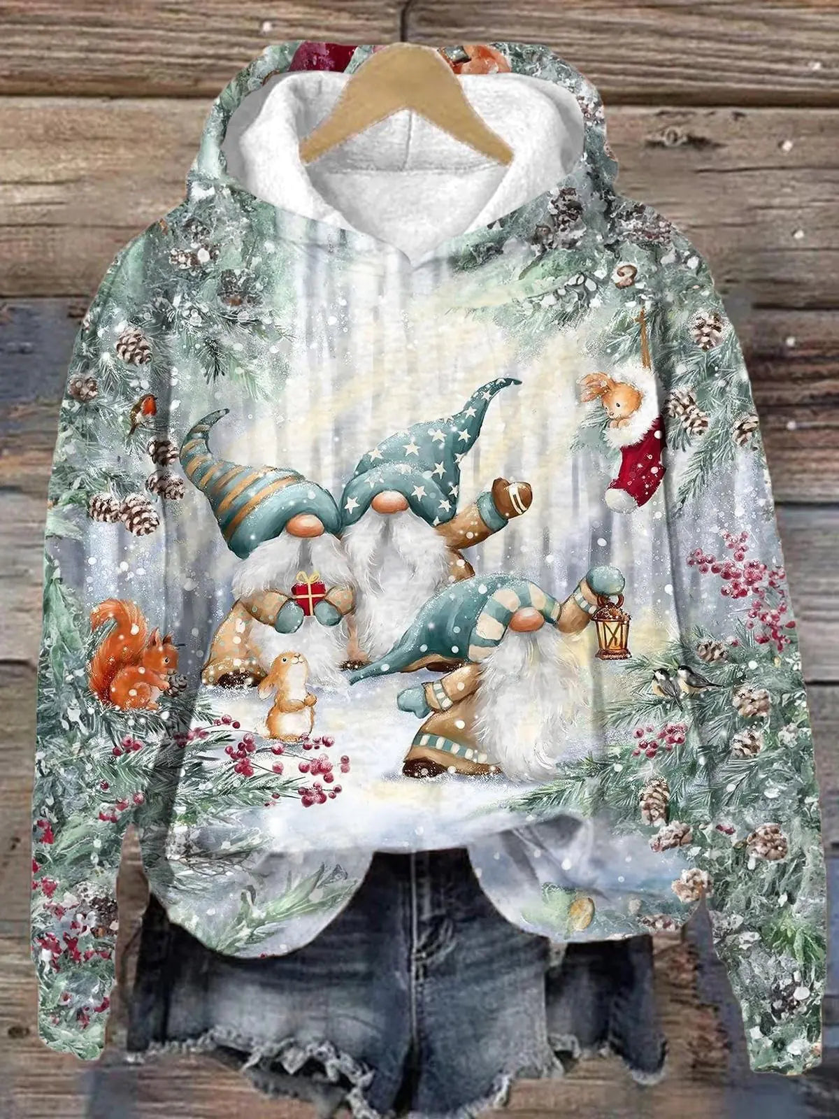 Autumn Digital Print Pullover