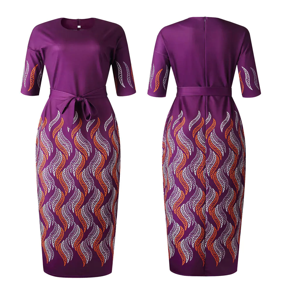 African Print Maxi Dress