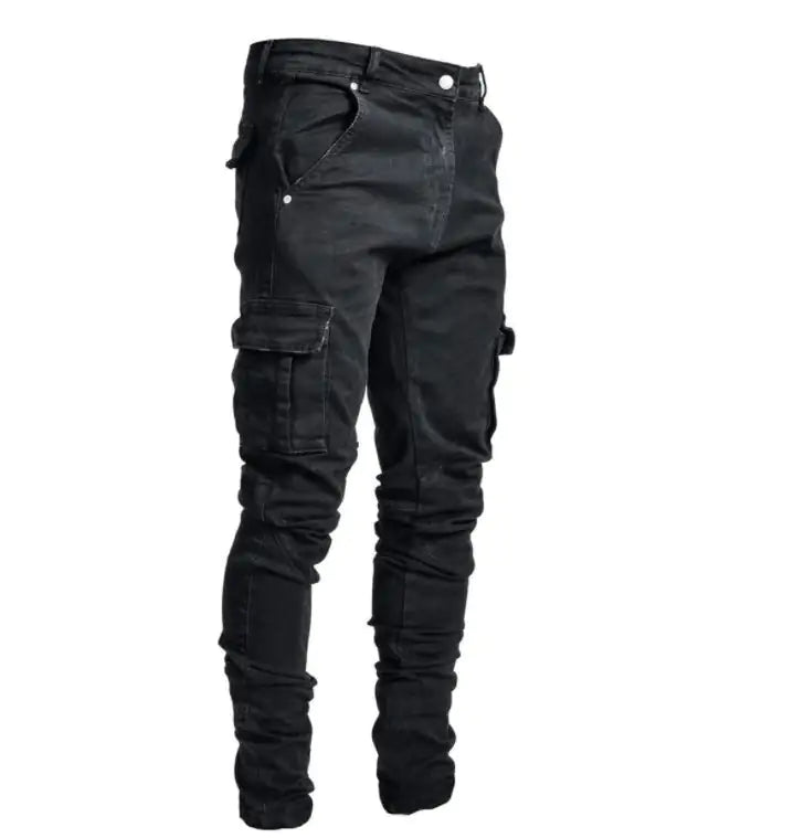 Side Pockets Skinny Jeans