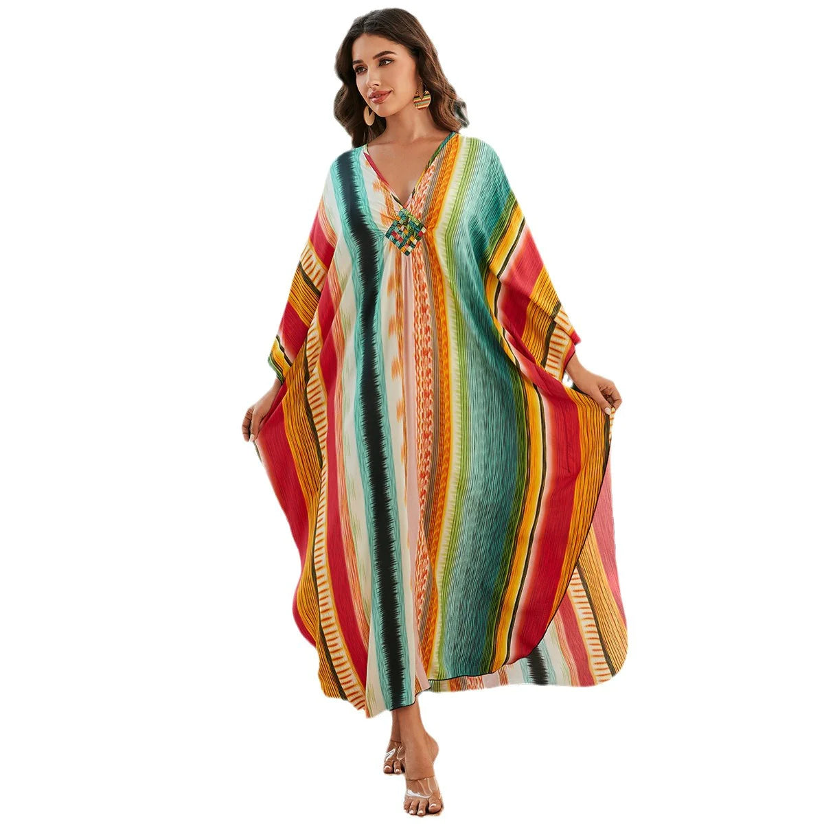 Boho Print Beach Dress