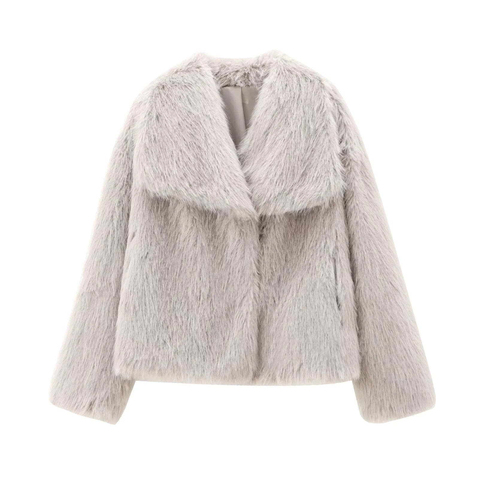 French-Style Faux Fur Coat