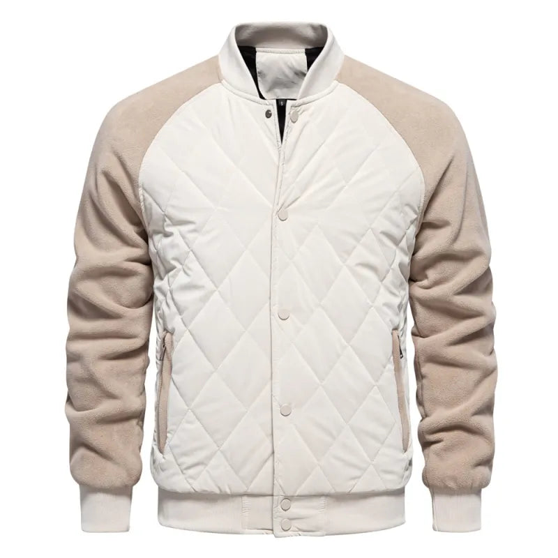 Mens Patchwork Thick Jacket
