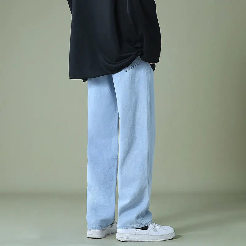 Denim Wide-Leg Pants