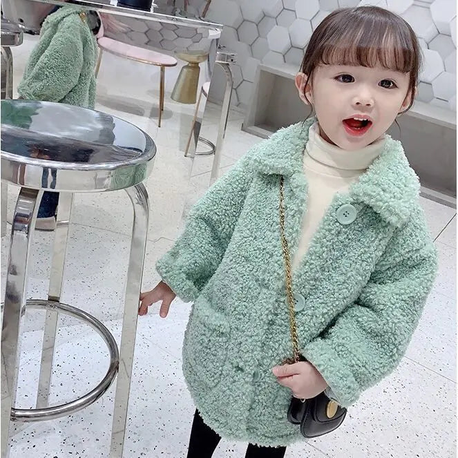 Thick Mid-length Wool Coat