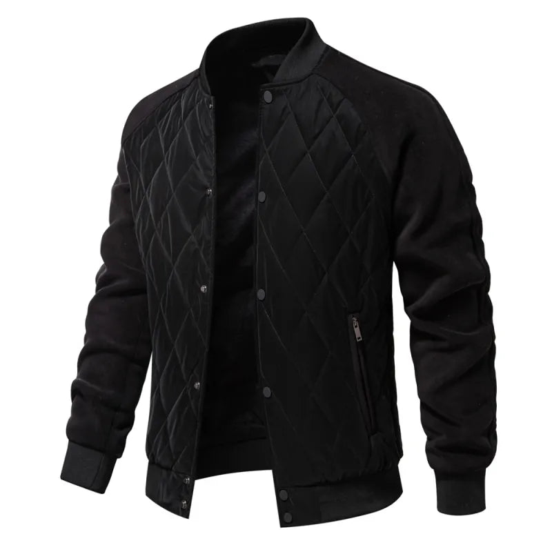 Mens Patchwork Thick Jacket