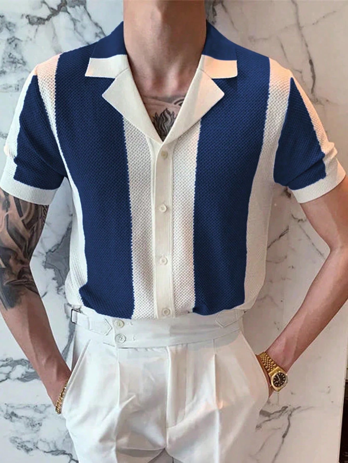 Shirt Collar Sweater