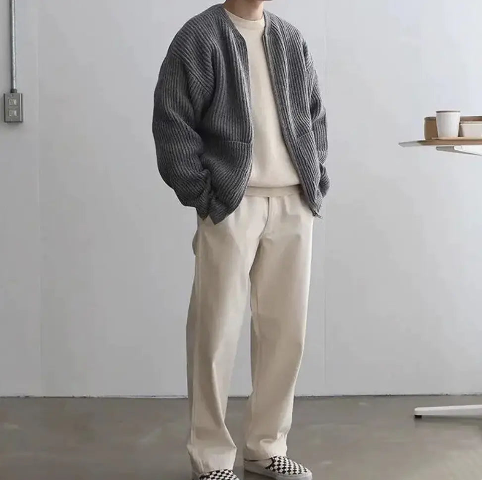 Cozy Funnel Neck Cardigan