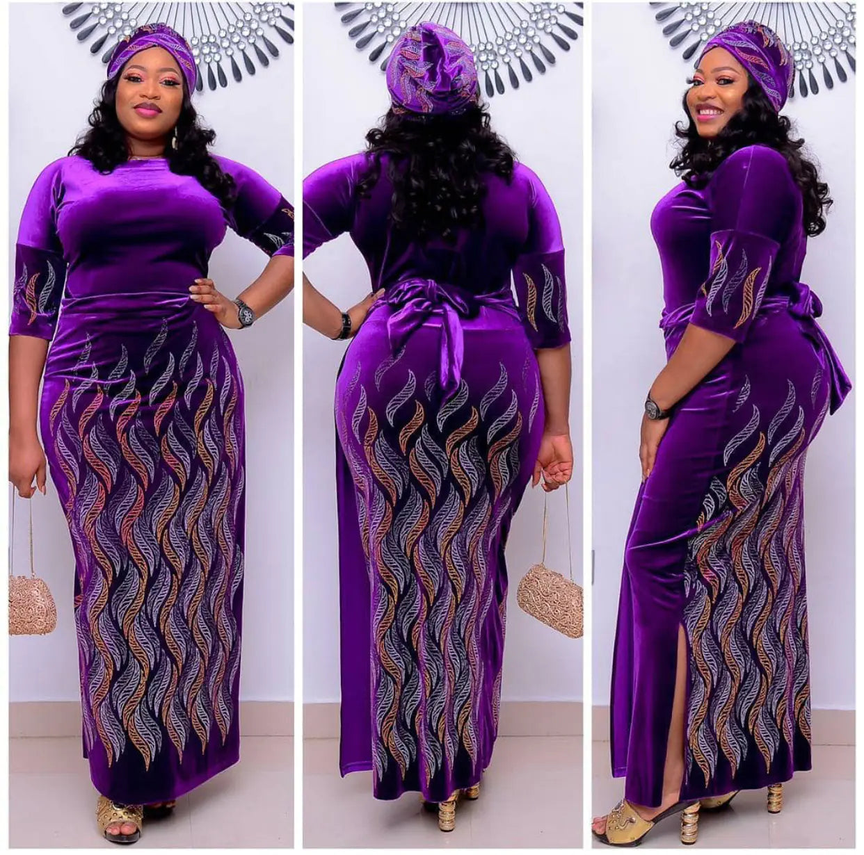 African Print Maxi Dress