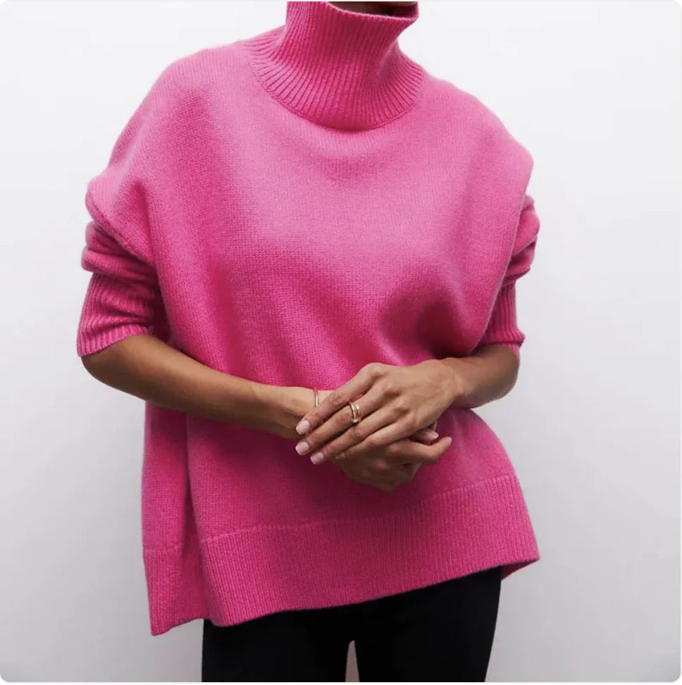 Cozy Long-Sleeve Pullover Sweater