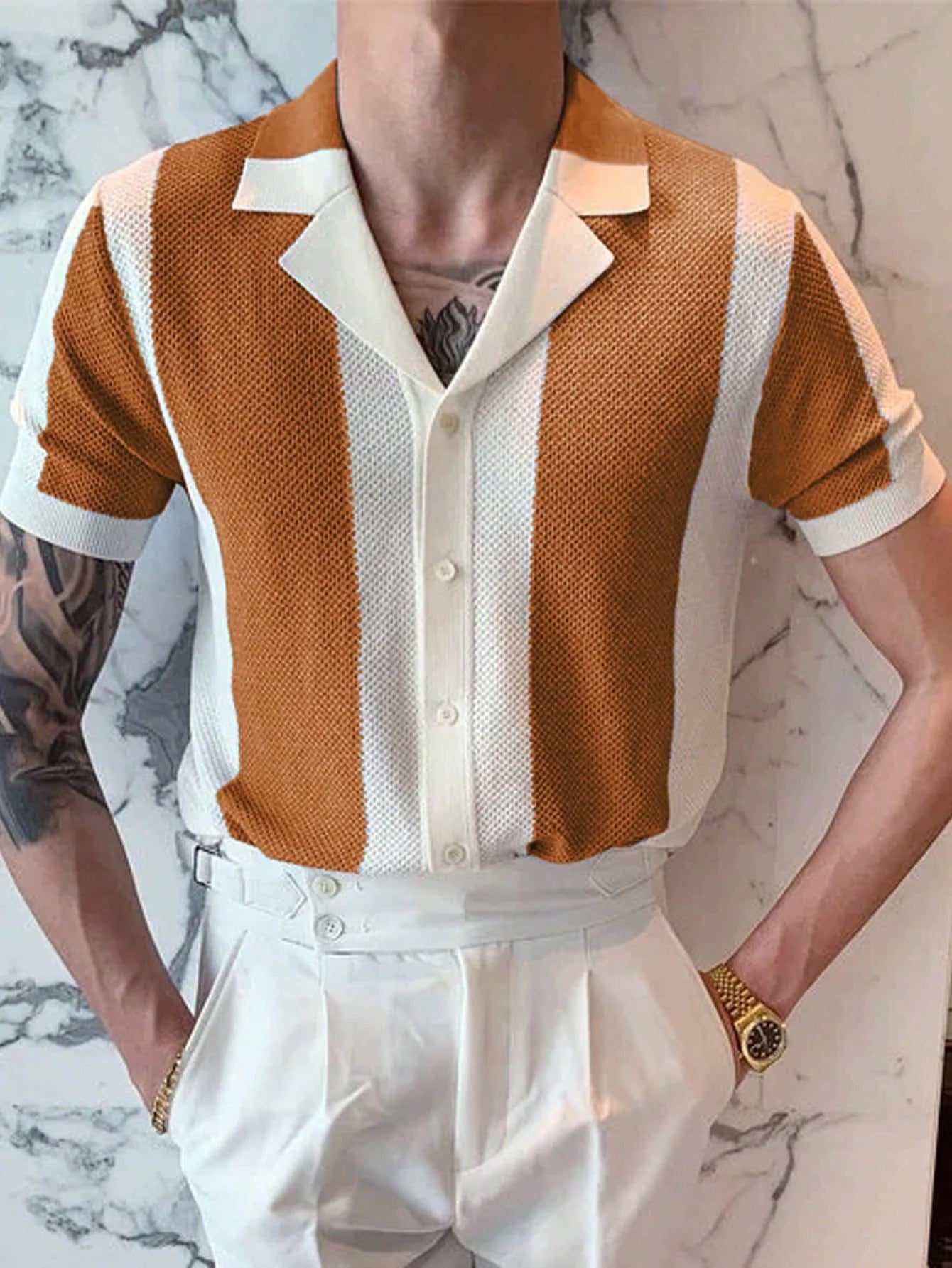 Shirt Collar Sweater