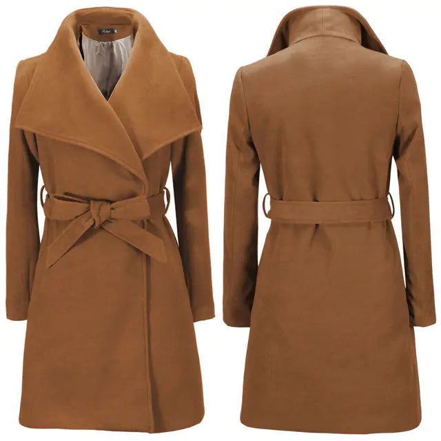 Mid-Length Wool Coat