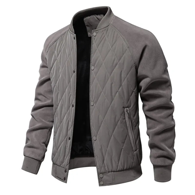 Mens Patchwork Thick Jacket