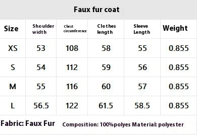 Faux Fox Fur Coat