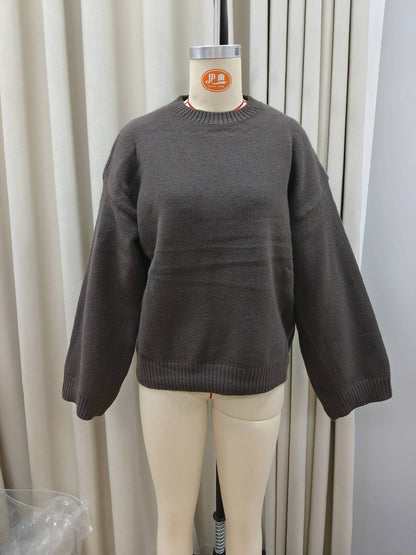 Autumn And Winter Solid Color Loose Sweater