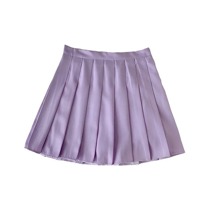 Women's High-Waisted Pleated Skirt