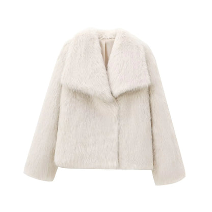 French-Style Faux Fur Coat