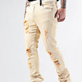 Elastic Flare Jeans
