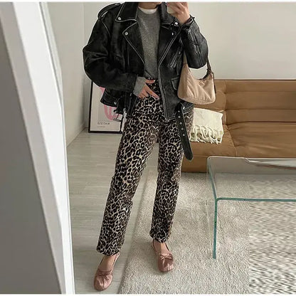 Vintage Leopard Jeans