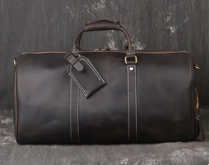 Retro Cowhide Travel Bag