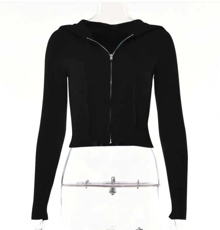 High-Waist Long Sleeve Two-Piece Set