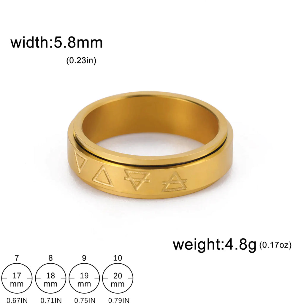 Rotatable Triangle Ring