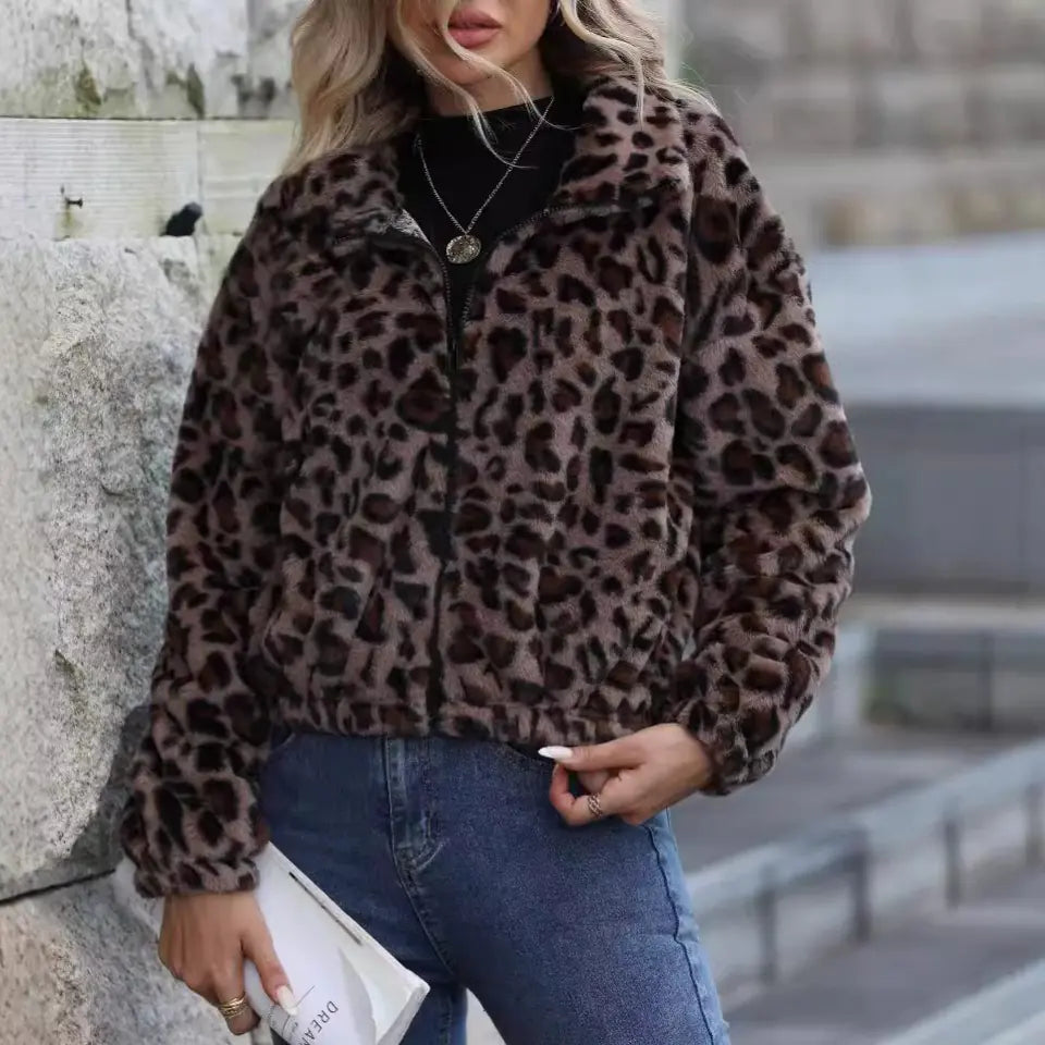 Leopard Print Coat