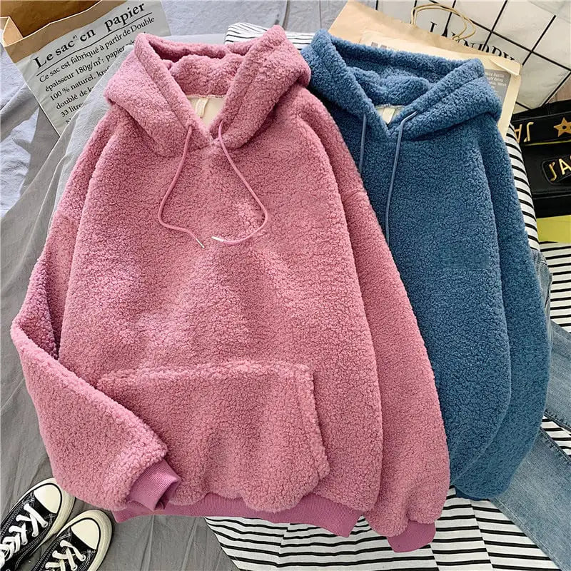 Hooded Sweater Lamb Wool