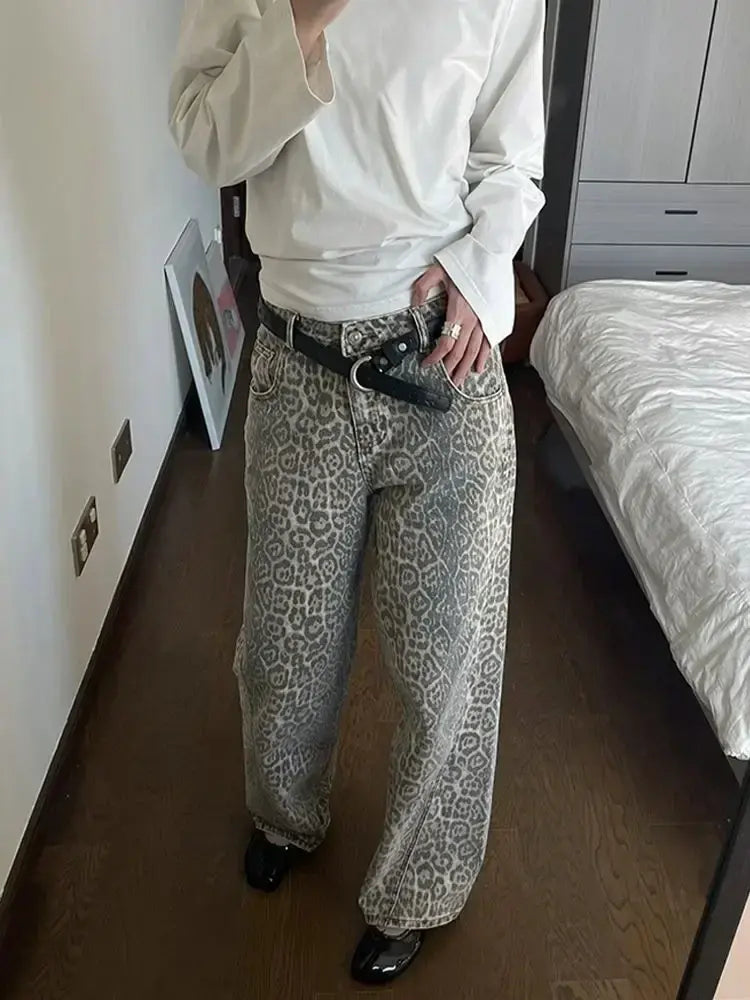 Vintage Leopard Jeans