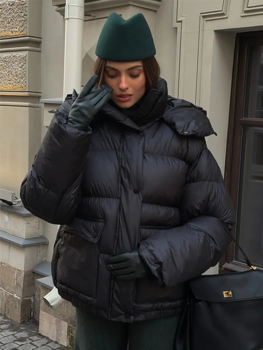 Padded Overcoat Jacket