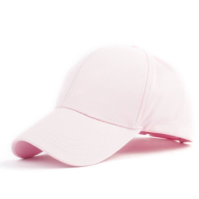 Cotton Ponytail Baseball Cap