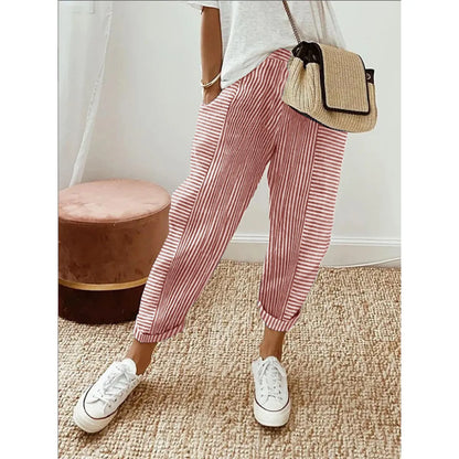 Jacquard Stripe Loose Pants