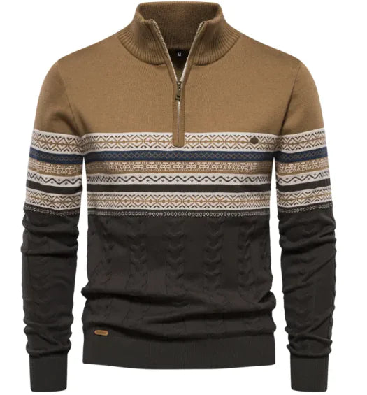 Men's Collar Half-Zip Sweater