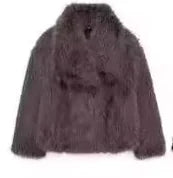 Faux Fox Fur Coat