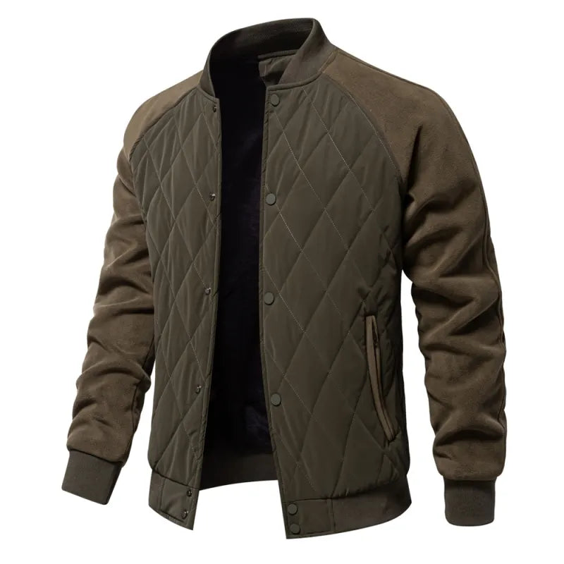Mens Patchwork Thick Jacket
