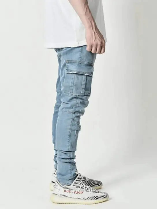 Side Pockets Skinny Jeans