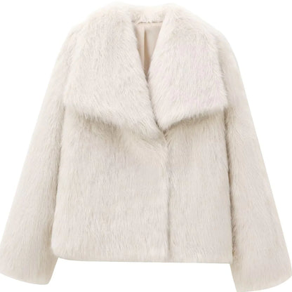 French-Style Faux Fur Coat