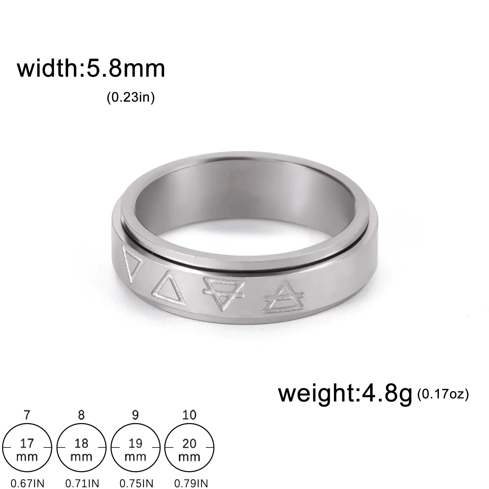 Rotatable Triangle Ring