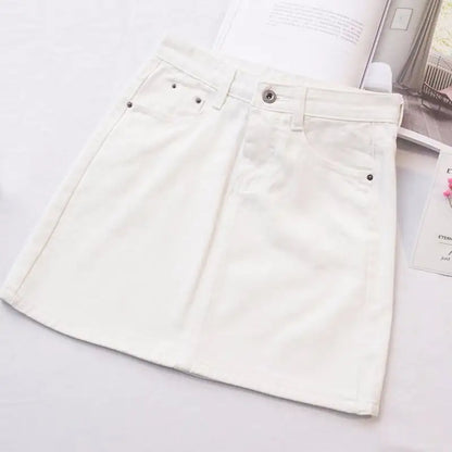 High Waist Denim Skirt