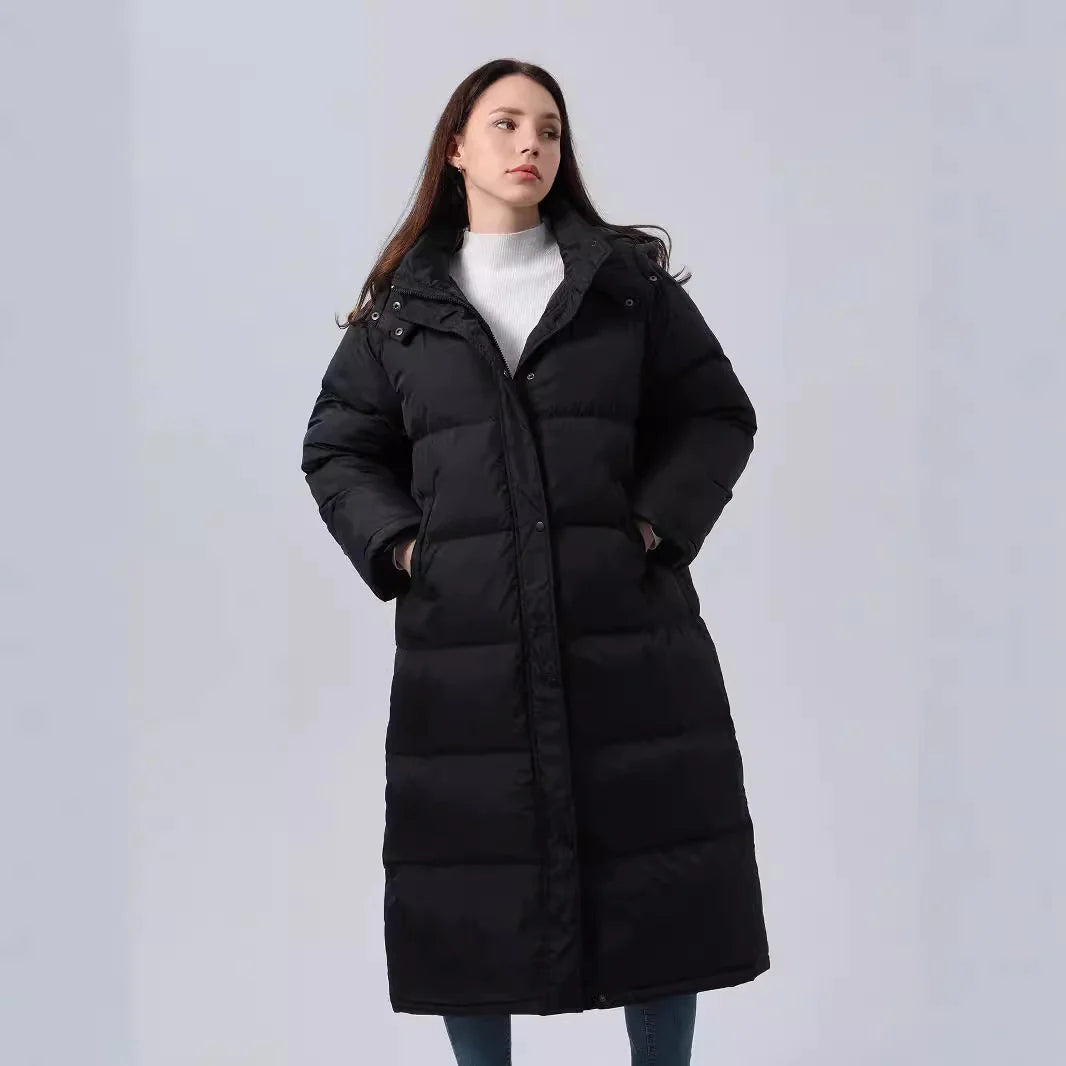 Quilted Plaid Hooded Coat