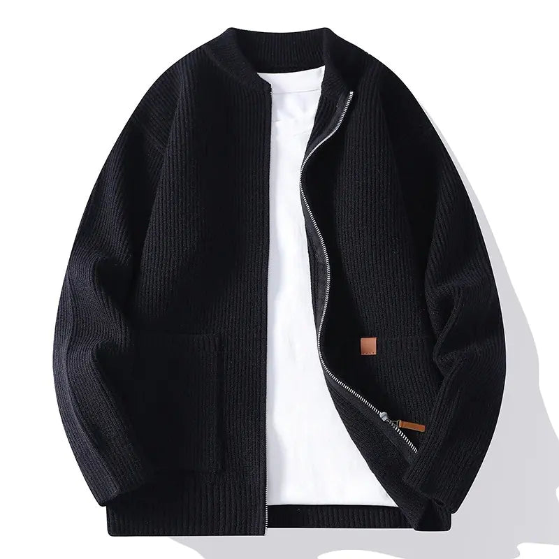 Striped Knit Cardigan Jacket