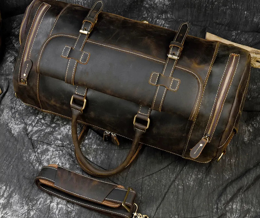 Retro Leather Travel Bag