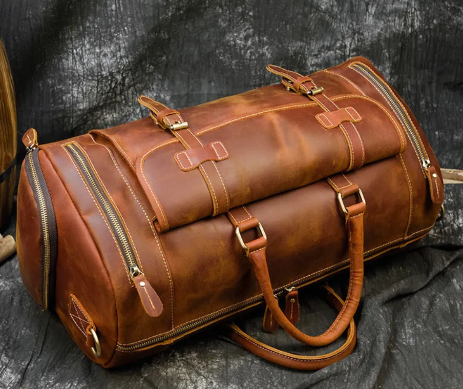Retro Leather Travel Bag