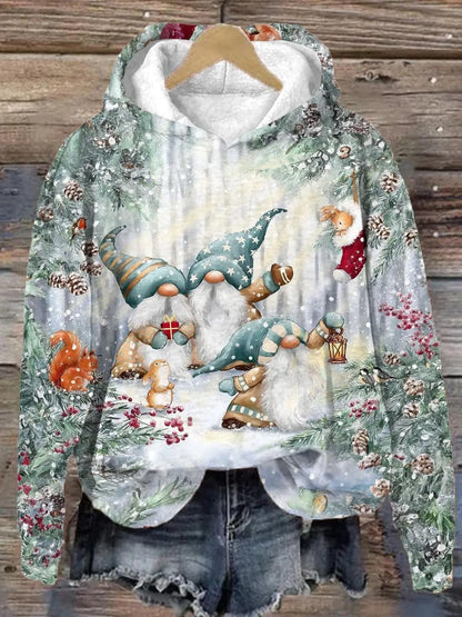 Autumn Digital Print Pullover