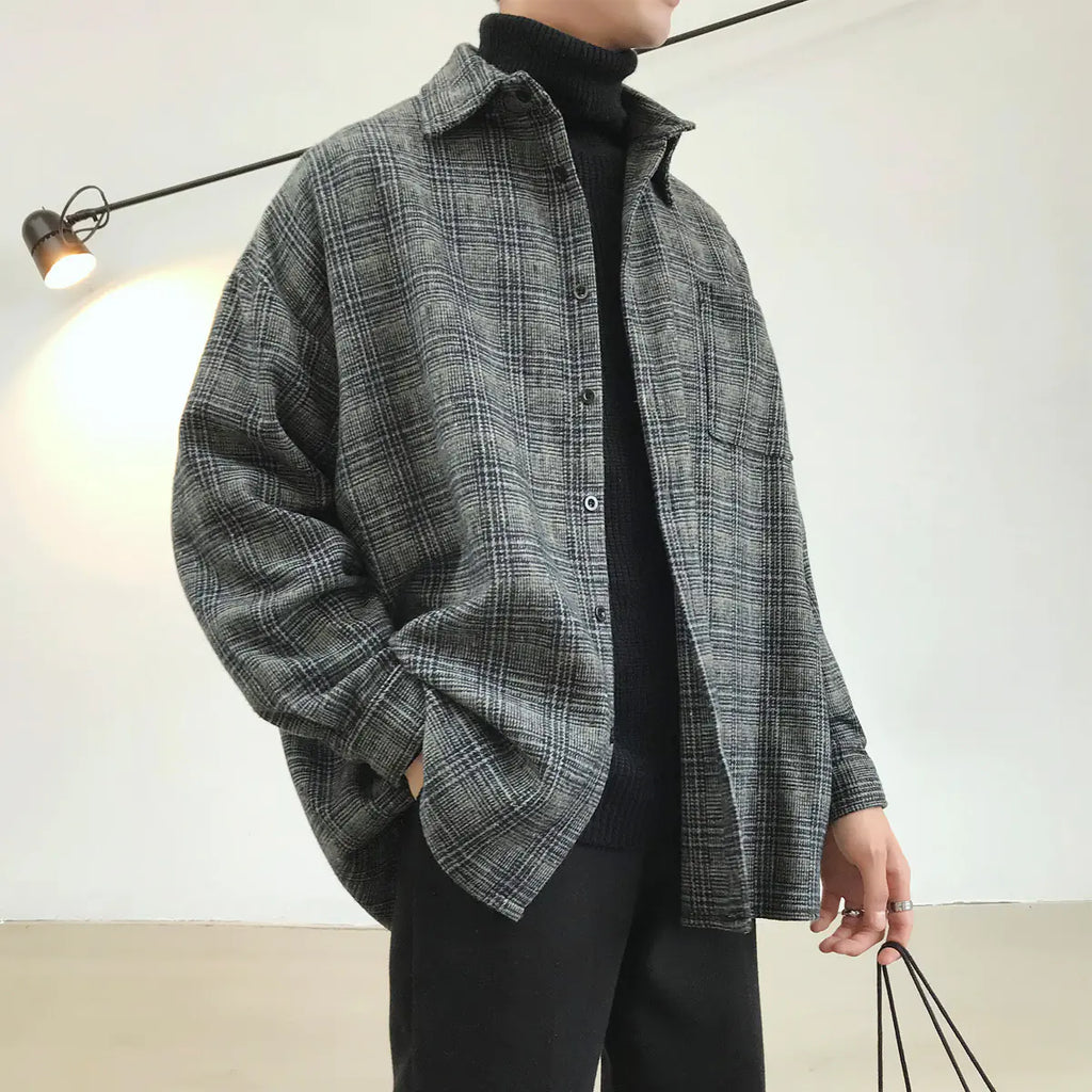 Vintage Plaid Wool Jacket