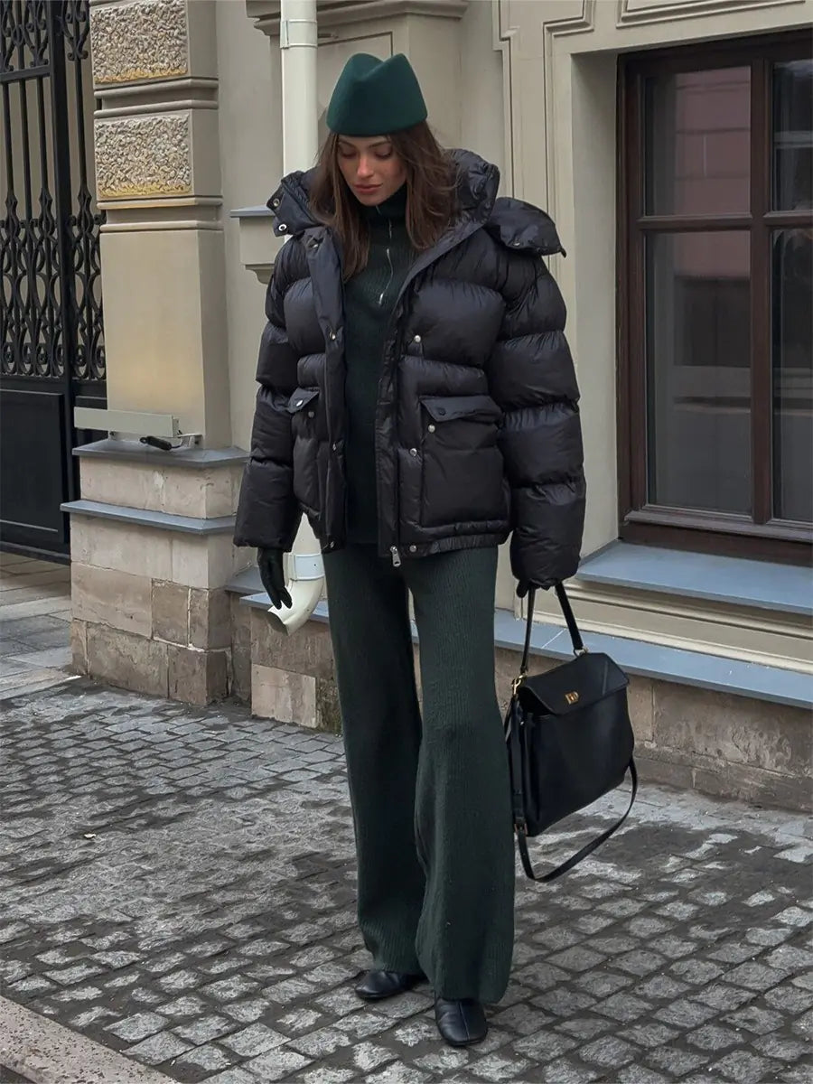 Padded Overcoat Jacket