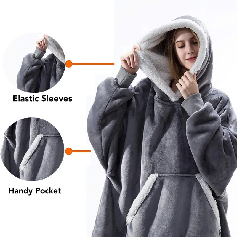 Winter Fleece Oversized Hoodie