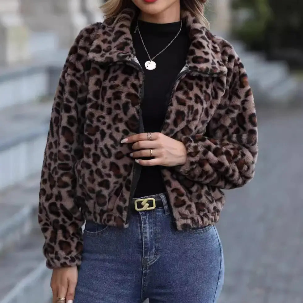 Leopard Print Coat