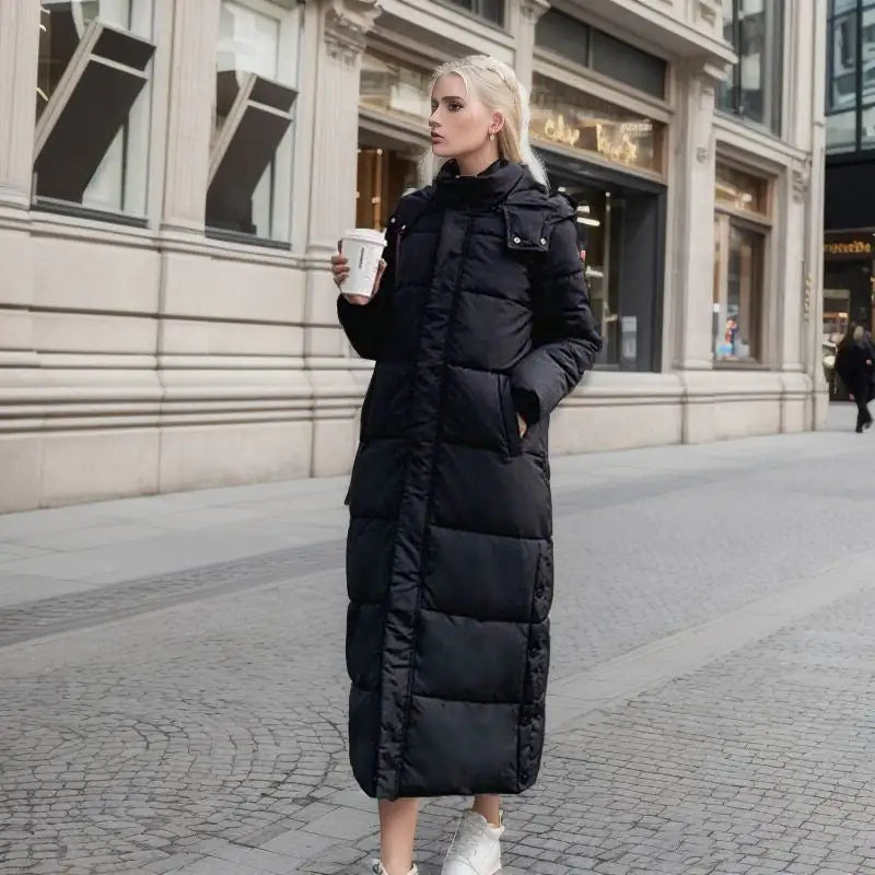 Long Winter Jacket With a Loose Fit