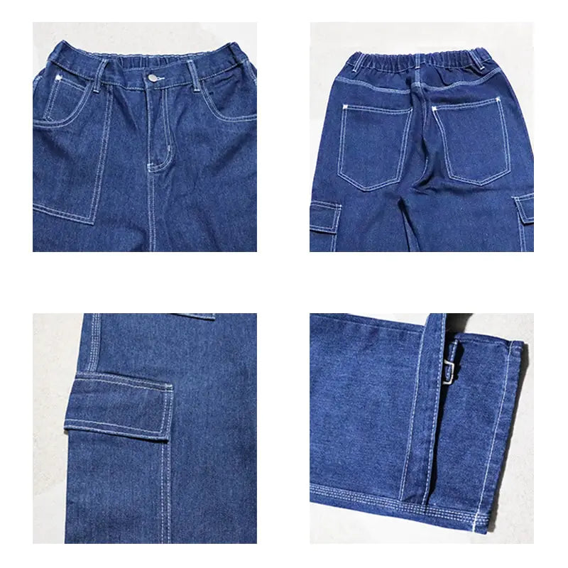 Wide Leg Denim Pants Loose Baggy Jeans