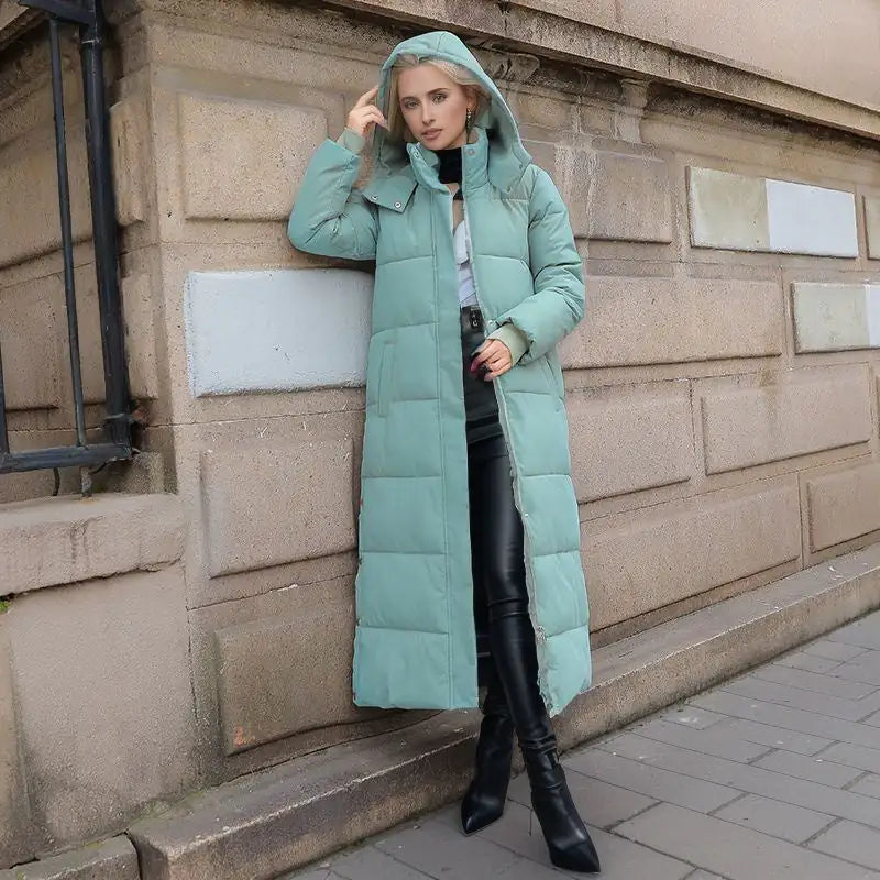 Long Winter Jacket With a Loose Fit